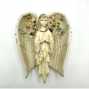 Vintage Praying Angle Ornament/ Wall Hanging Hinged Wings